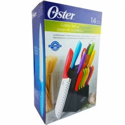 Best reviews of ⌛ Kade 14-Piece Knife Set by Oster 🔥 -Cutlery Sales multicolor oster knife blocks storage 98595642m 4f 1000