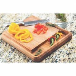 Wholesale ✔️ 10.5 in. x 15 in. x 1.25 in. Rectangle Acacia Wood Edge Grain Cutting Board by IRONWOOD GOURMET 🥰 -Cutlery Sales n a cutting boards 28670 c3 1000