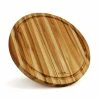 Budget 🔥 15.75 in. Natural Wooden Round Teak Cutting Board (Pack of 5-Pieces) by cadeninc 🧨 -Cutlery Sales natural cutting boards bfn lqw6 5886 64 1000