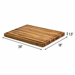 Promo ✨ 24 in. 3-Piece Rectangular Real Teak Wood Cutting Board With Juice Groove by Unbranded ✔️ 10 Promo ✨ 24 in. 3-Piece Rectangular Real Teak Wood Cutting Board With Juice Groove by Unbranded ✔️ -Cutlery Sales natural cutting boards kx829 6 4f 1000