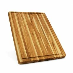 Promo ✨ 24 in. 3-Piece Rectangular Real Teak Wood Cutting Board With Juice Groove by Unbranded ✔️