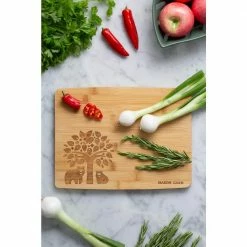 Best Pirce 😉 In The Forest 12.6 in x 8.3 in Rectangle Bamboo Cutting Board by Mason Cash ❤️ -Cutlery Sales natural mason cash cutting boards 2002 221u 31 1000