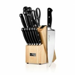 Best deal 💯 13-Piece German Stainless Steel Cutlery Knife Set with Wood Block by NutriChef 🎉 7 Best deal 💯 13-Piece German Stainless Steel Cutlery Knife Set with Wood Block by NutriChef 🎉 -Cutlery Sales nutrichef knife sets nckns13 31 1000
