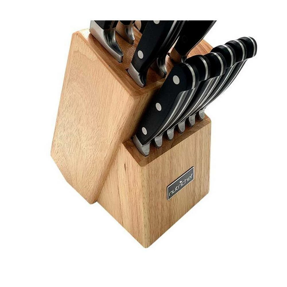Best deal 💯 13-Piece German Stainless Steel Cutlery Knife Set with Wood Block by NutriChef 🎉 4 Best deal 💯 13-Piece German Stainless Steel Cutlery Knife Set with Wood Block by NutriChef 🎉 - Image 2
