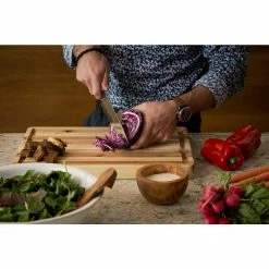 Hot Sale ⭐ 2 ft. L x 12 in. D Finished Acacia Solid Wood Butcher Block Bar Countertop With Square Edge by CenterPointe 😉 -Cutlery Sales oiled centerpointe butcher block countertops ac1218 44 1000