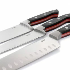 Discount 😍 Durbin 14- Piece Stainless Steel Knife Set with Wood Block by Oster 🧨 -Cutlery Sales oster knife sets 985115157m 4f 1000