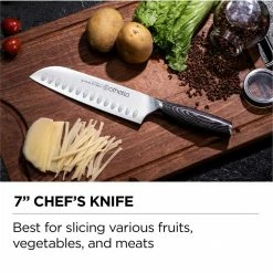 Promo ⌛ 6 Piece Classic Stainless Steel Knife Set with Wooden Block by OTHELLO 🎁 -Cutlery Sales othello knife sets cl fk6 44 1000