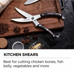 Promo ⌛ 6 Piece Classic Stainless Steel Knife Set with Wooden Block by OTHELLO 🎁 -Cutlery Sales othello knife sets cl fk6 76 1000