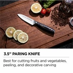 Promo ⌛ 6 Piece Classic Stainless Steel Knife Set with Wooden Block by OTHELLO 🎁 -Cutlery Sales othello knife sets cl fk6 fa 1000