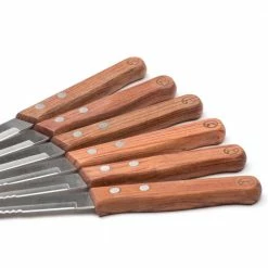 Coupon 🔥 Rosewood 6-Piece Steak Knives (Set of 6) by Outset ⭐ -Cutlery Sales outset steak knives qb90 66 1000
