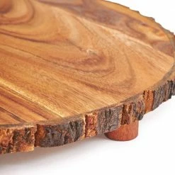 Cheap 👍 Denali Wood Serving Board 12 in. x 12 in.Round by GAURI KOHLI 🛒 -Cutlery Sales polished cutting boards gk61059 fa 1000