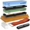 Cheapest ๐ฅฐ Solido Angle Guide 2-Double-Sided 400/1000 and 3000/8000 Grit Whetstones Knife Sharpening Stone Kit with Leather Strop by Razorri โ 2 Cheapest ๐ฅฐ Solido Angle Guide 2-Double-Sided 400/1000 and 3000/8000 Grit Whetstones Knife Sharpening Stone Kit with Leather Strop by Razorri โ -Cutlery Sales razorri manual knife sharpeners s2 64 1000
