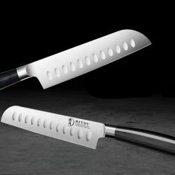 Promo 🥰 7 in. German High Carbon Steel Full Tang Santoku Knife by Movisa 🛒 -Cutlery Sales santoku knives mvdjs07 1f 1000