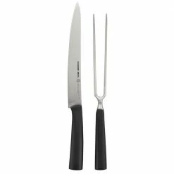 Coupon 👏 2-Piece Stainless Steel Cutlery Carbon6 Carving Set with White Gift Box by SCHMIDT BROS. 👍
