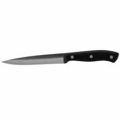 Flash Sale ❤️ 5 in. Stainless Steel in Black with Contoured Bakelite Handle Utility Knife by Unbranded 💯 -Cutlery Sales specialty knives hdc65539 4f 1000