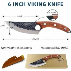 Cheapest 🌟 6 in. Carbon Steel Full Tang Viking Knife by Movisa ✔️ -Cutlery Sales specialty knives mvdjs011 1f 1000