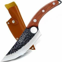 Cheapest 🌟 6 in. Carbon Steel Full Tang Viking Knife by Movisa ✔️