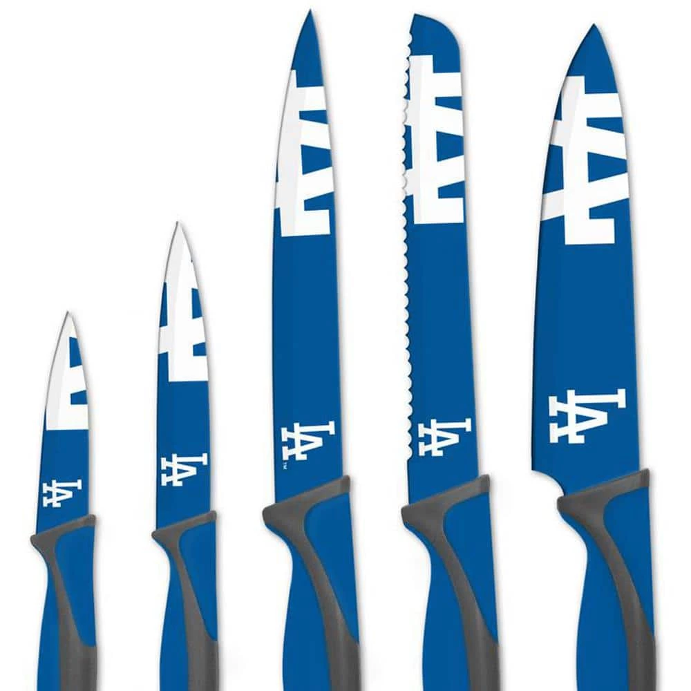 Discount 🥰 MLB Los Angeles Dodgers 5-Piece Kitchen Knives by sportsvault ⌛ 4 Discount 🥰 MLB Los Angeles Dodgers 5-Piece Kitchen Knives by sportsvault ⌛ - Image 2