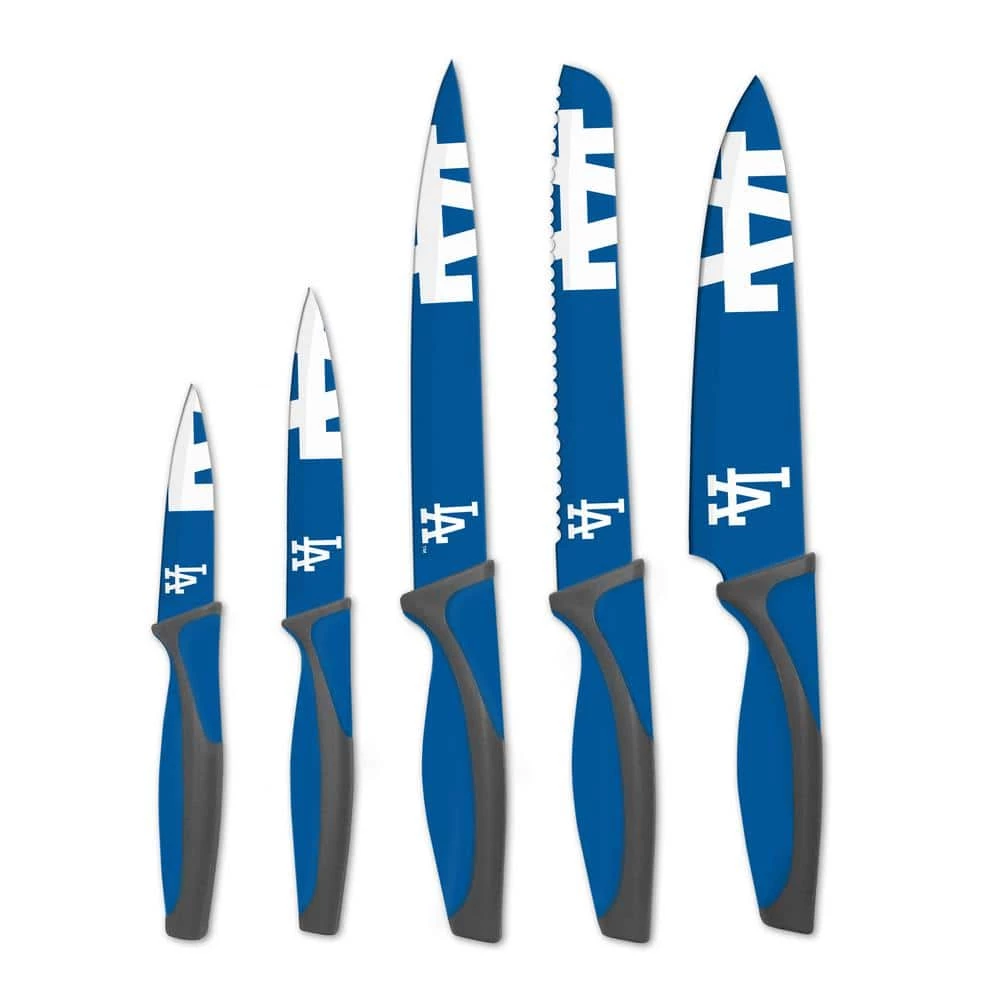 Discount 🥰 MLB Los Angeles Dodgers 5-Piece Kitchen Knives by sportsvault ⌛ 3 Discount 🥰 MLB Los Angeles Dodgers 5-Piece Kitchen Knives by sportsvault ⌛