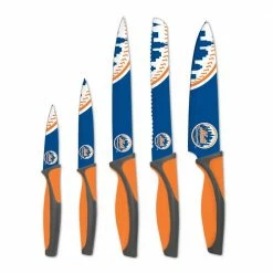 Best Pirce 👏 MLB New York Mets 5-Piece Kitchen Knives by sportsvault 🔥