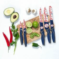 Promo 🌟 MLB New York Yankees 5-Piece Kitchen Knives by sportsvault 👏 -Cutlery Sales sportsvault knife sets kkmlb19 31 1000