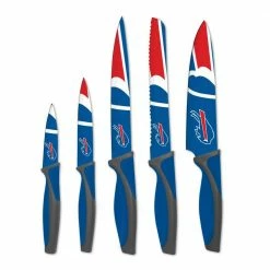 Outlet 🌟 NFL Buffalo Bills 5-Piece Kitchen Knives by sportsvault 🎁