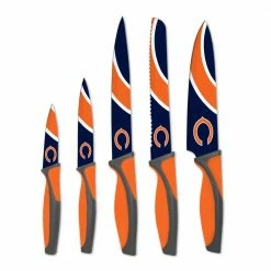 Best Pirce โญ NFL Chicago Bears 5-Piece Kitchen Knives by sportsvault ๐