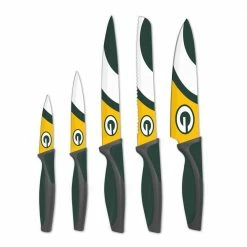 Promo 🧨 NFL 5-Piece Green Bay Packers Kitchen Knives by sportsvault 🧨