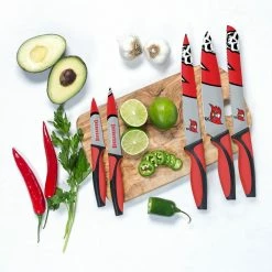 Cheapest ⌛ NFL Tampa Bay Buccaneers 5-Piece Kitchen Knives by sportsvault ✨ -Cutlery Sales sportsvault knife sets kknfl30 1f 1000