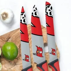 Cheapest ⌛ NFL Tampa Bay Buccaneers 5-Piece Kitchen Knives by sportsvault ✨ -Cutlery Sales sportsvault knife sets kknfl30 4f 1000