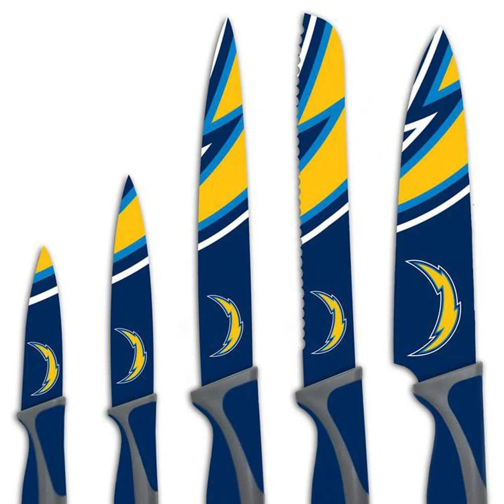 New ⌛ NFL Los Angeles Chargers 5-Piece Kitchen Knives by sportsvault 👍 4 New ⌛ NFL Los Angeles Chargers 5-Piece Kitchen Knives by sportsvault 👍 - Image 2