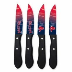 Outlet 👏 MLB Boston Red Sox Steak Knives (4-Pack) by sportsvault 💯