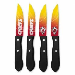 Best Sale ✔️ NFL Kansas City Chiefs Steak Knives (4-Pack) by sportsvault 👍