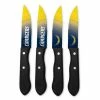 Discount 🛒 NFL Los Angeles Chargers Steak Knives (4-Pack) by sportsvault 🤩 2 Discount 🛒 NFL Los Angeles Chargers Steak Knives (4-Pack) by sportsvault 🤩 -Cutlery Sales sportsvault steak knives sknfl69 64 1000