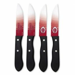 Flash Sale 👍 Cincinnati 4-Piece Reds Steak Knives by Unbranded 👏