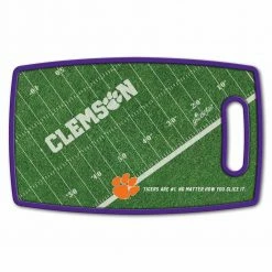 Deals 💯 NCAA Clemson Tigers Retro Series Polypropyene Cutting Board by YouTheFan 🔔 -Cutlery Sales team colors youthefan cutting boards 0959144 4f 1000