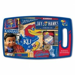 Outlet 🎁 NCAA Kansas Jayhawks Retro Series Polypropyene Cutting Board by YouTheFan 🛒