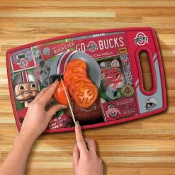Hot Sale ⌛ NCAA Ohio State Buckeyes Retro Series Polypropyene Cutting Board by YouTheFan 🛒 -Cutlery Sales team colors youthefan cutting boards 0959380 1f 1000