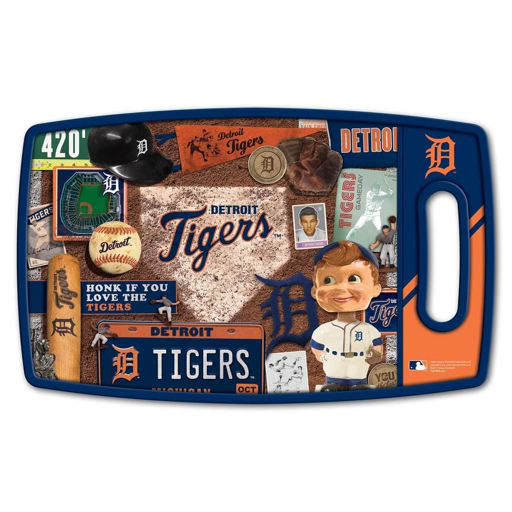 Brand new 👍 MLB Detroit Tigers Retro Series Polypropyene Cutting Board by YouTheFan ❤️ 3 Brand new 👍 MLB Detroit Tigers Retro Series Polypropyene Cutting Board by YouTheFan ❤️