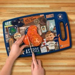 Hot Sale 🛒 MLB Houston Astros Retro Series Polypropyene Cutting Board by YouTheFan 😉 -Cutlery Sales team colors youthefan cutting boards 0959717 1f 1000