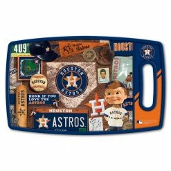 Hot Sale ๐ MLB Houston Astros Retro Series Polypropyene Cutting Board by YouTheFan ๐