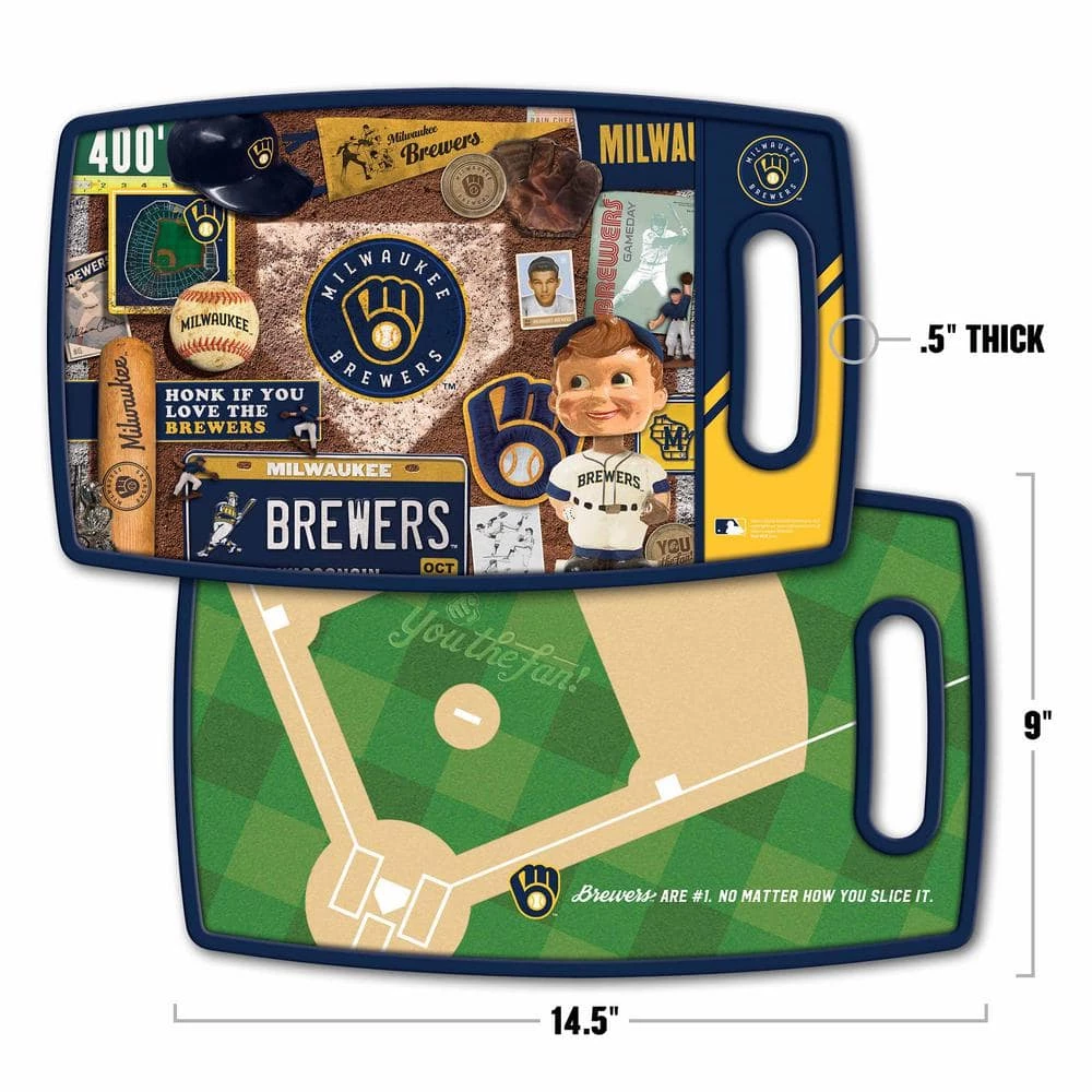 Cheapest ๐งจ MLB Milwaukee Brewers Retro Series Polypropyene Cutting Board by YouTheFan ๐ 4 Cheapest ๐งจ MLB Milwaukee Brewers Retro Series Polypropyene Cutting Board by YouTheFan ๐ - Image 2