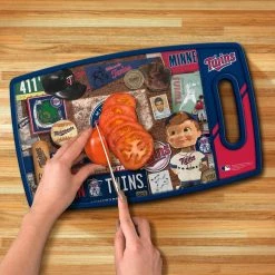 Cheap 🎁 MLB Minnesota Twins Retro Series Polypropyene Cutting Board by YouTheFan 👏 -Cutlery Sales team colors youthefan cutting boards 0959779 1f 1000