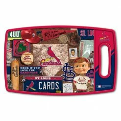 Best reviews of 🎁 MLB St. Louis Cardinals Retro Series Polypropyene Cutting Board by YouTheFan ✔️