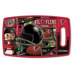 Discount 🎁 NFL Atlanta Falcons Retro Series Polypropyene Cutting Board by YouTheFan 😉