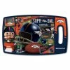 Deals ✨ NFL Denver Broncos Retro Series Polypropyene Cutting Board by YouTheFan ❤️ -Cutlery Sales team colors youthefan cutting boards 2500010 64 1000