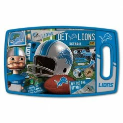 Cheapest 🥰 NFL Detroit Lions Retro Series Polypropyene Cutting Board by YouTheFan 🧨