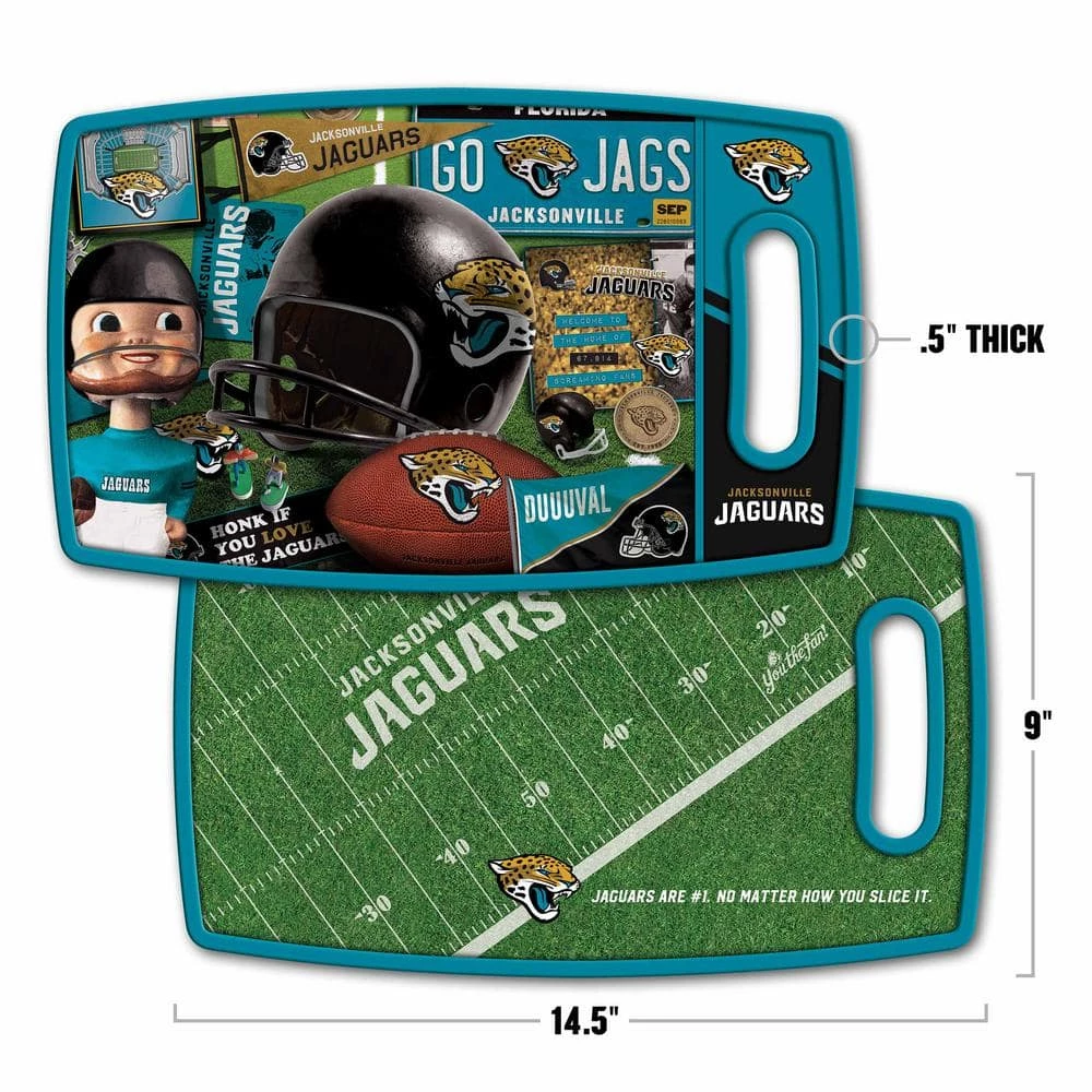 Cheap ๐ NFL Jacksonville Jaguars Retro Series Polypropyene Cutting Board by YouTheFan ๐ 4 Cheap ๐ NFL Jacksonville Jaguars Retro Series Polypropyene Cutting Board by YouTheFan ๐ - Image 2