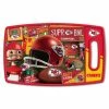 Wholesale 🎉 NFL Kansas City Chiefs Retro Series Polypropyene Cutting Board by YouTheFan 🎉 -Cutlery Sales team colors youthefan cutting boards 2500072 64 1000