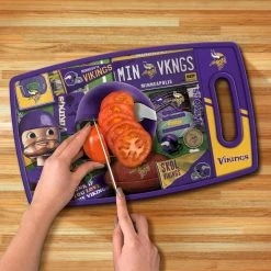 Brand new ✔️ NFL Minnesota Vikings Retro Series Polypropyene Cutting Board by YouTheFan 💯 -Cutlery Sales team colors youthefan cutting boards 2500126 1f 1000